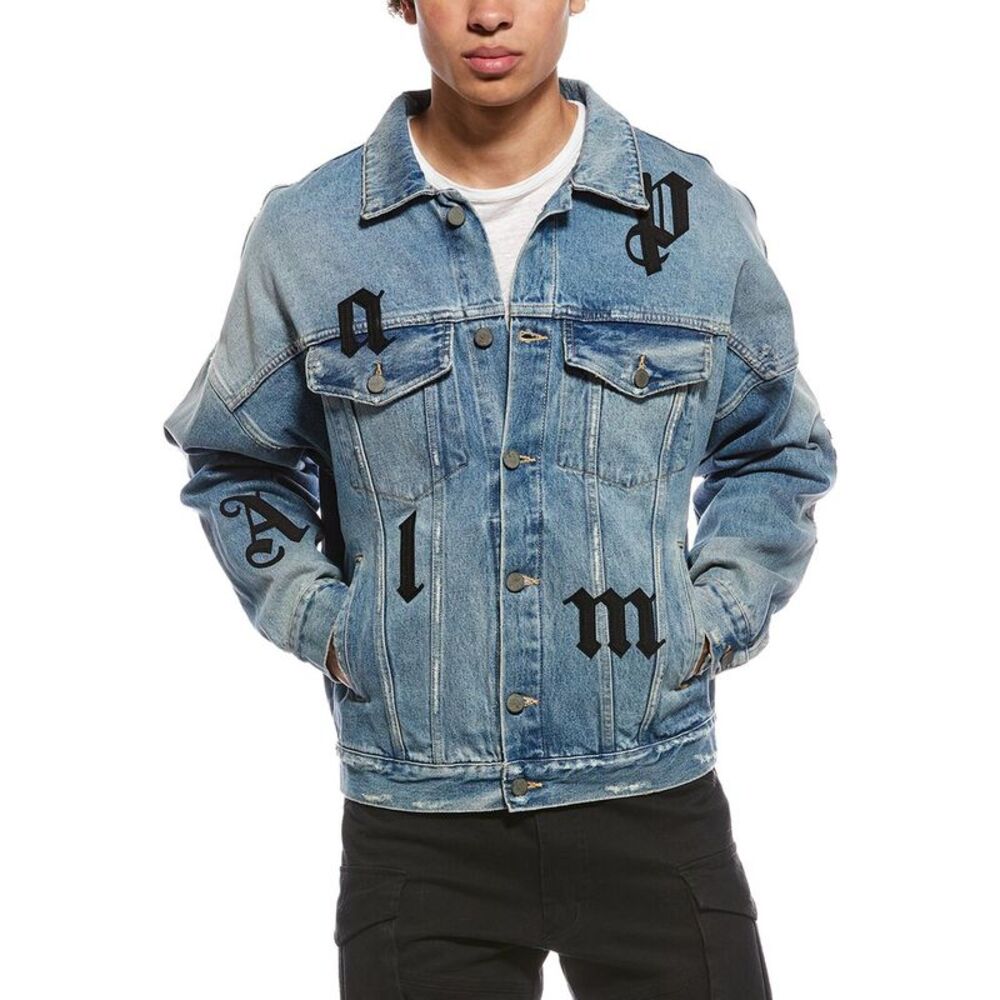Palm Angels Mens  Jacket, Blue